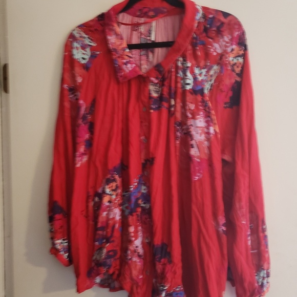 Free People Floral Blouse - Picture 2 of 7